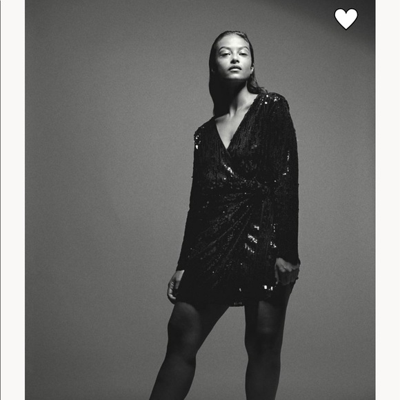 Viral H&M sequin wrap dress - worn once - Picture 2 of 3